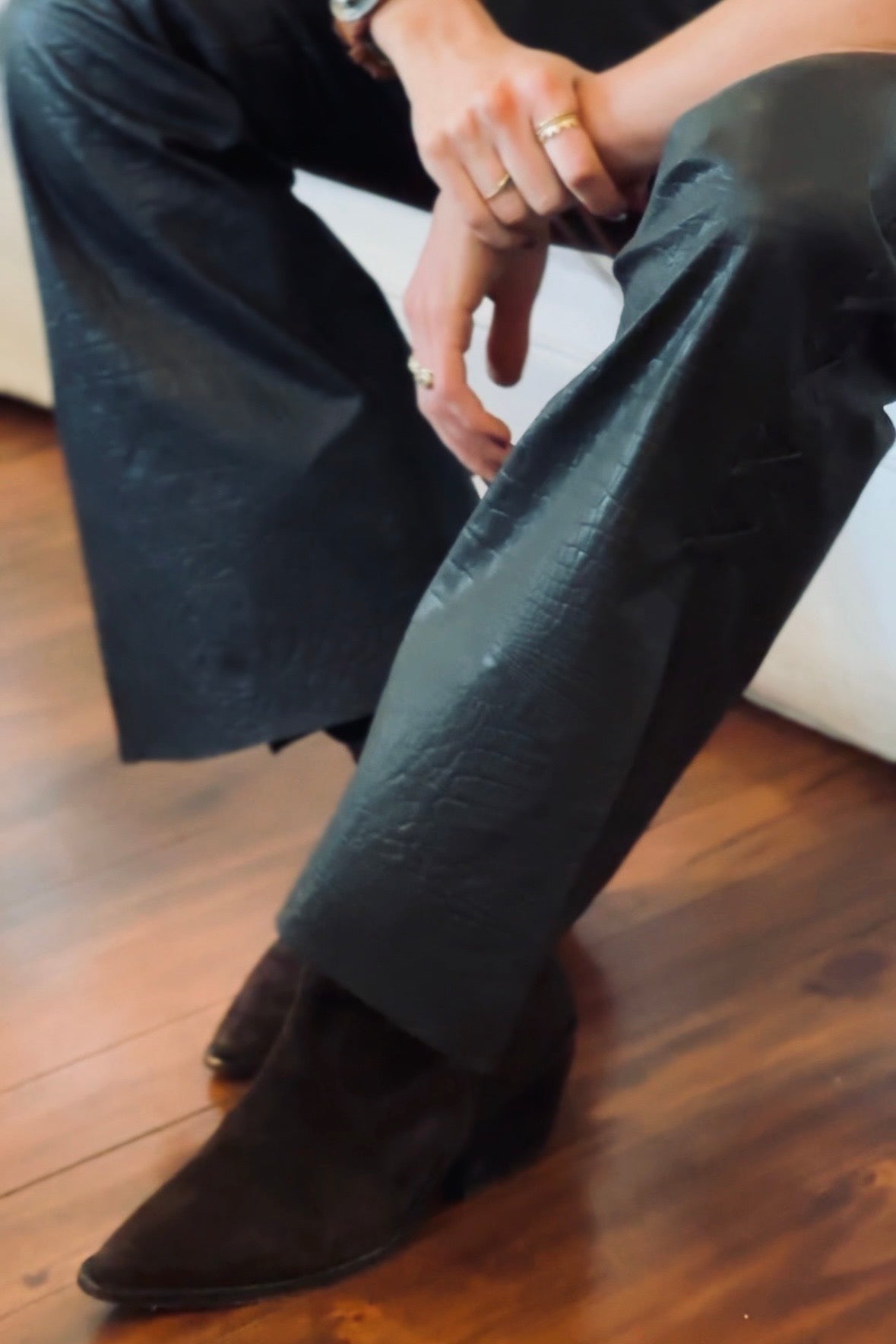 Pantalones de Cuero