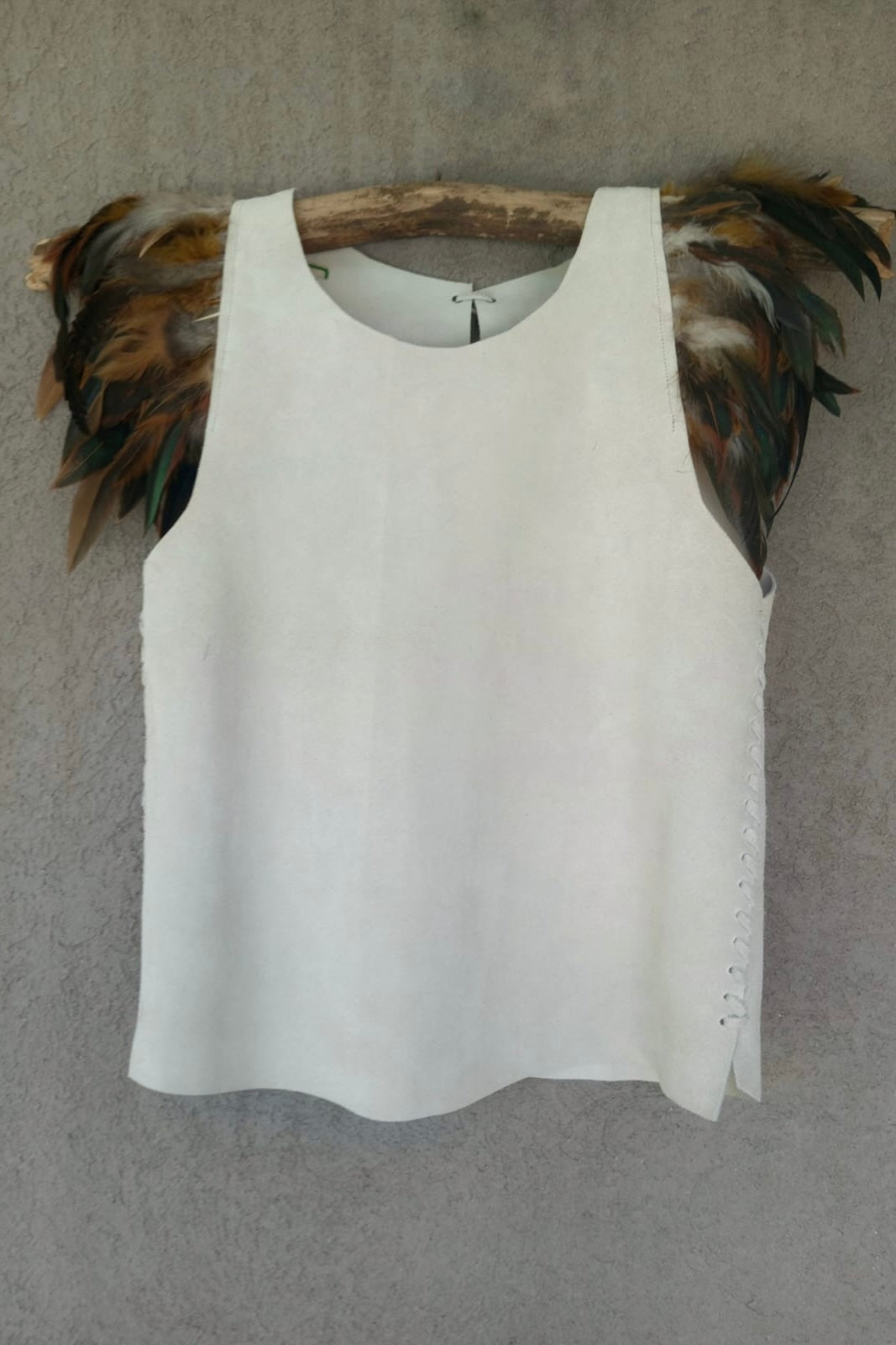 Top Plumas Gamuza