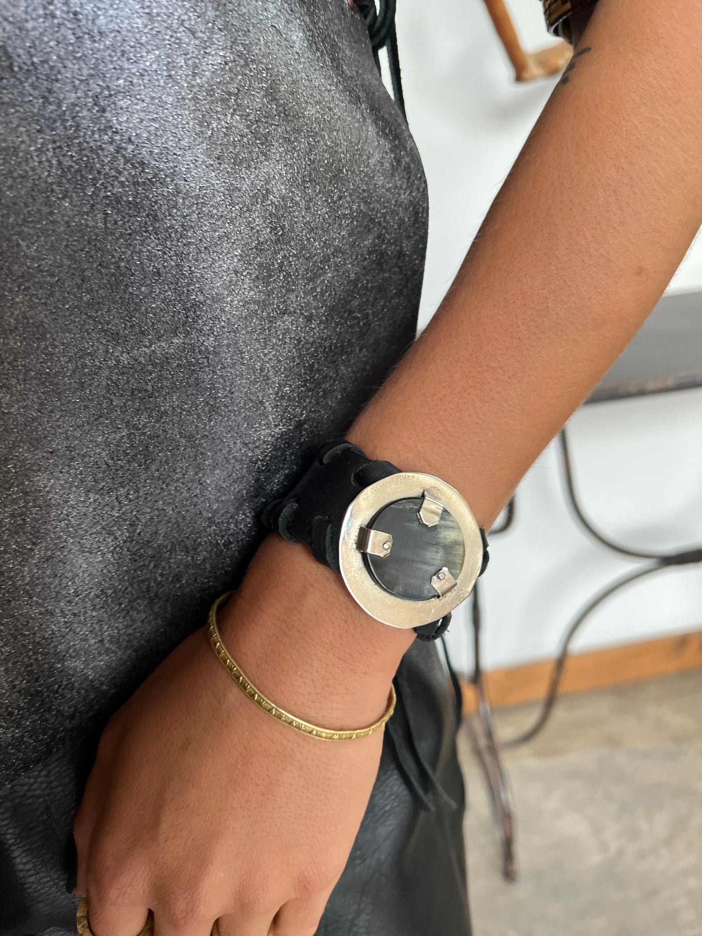 Pulsera Negro croco