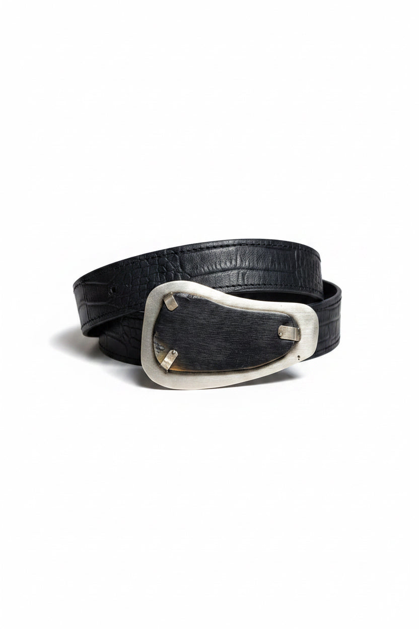 CINTURÓN XL NEGRO CROCO
