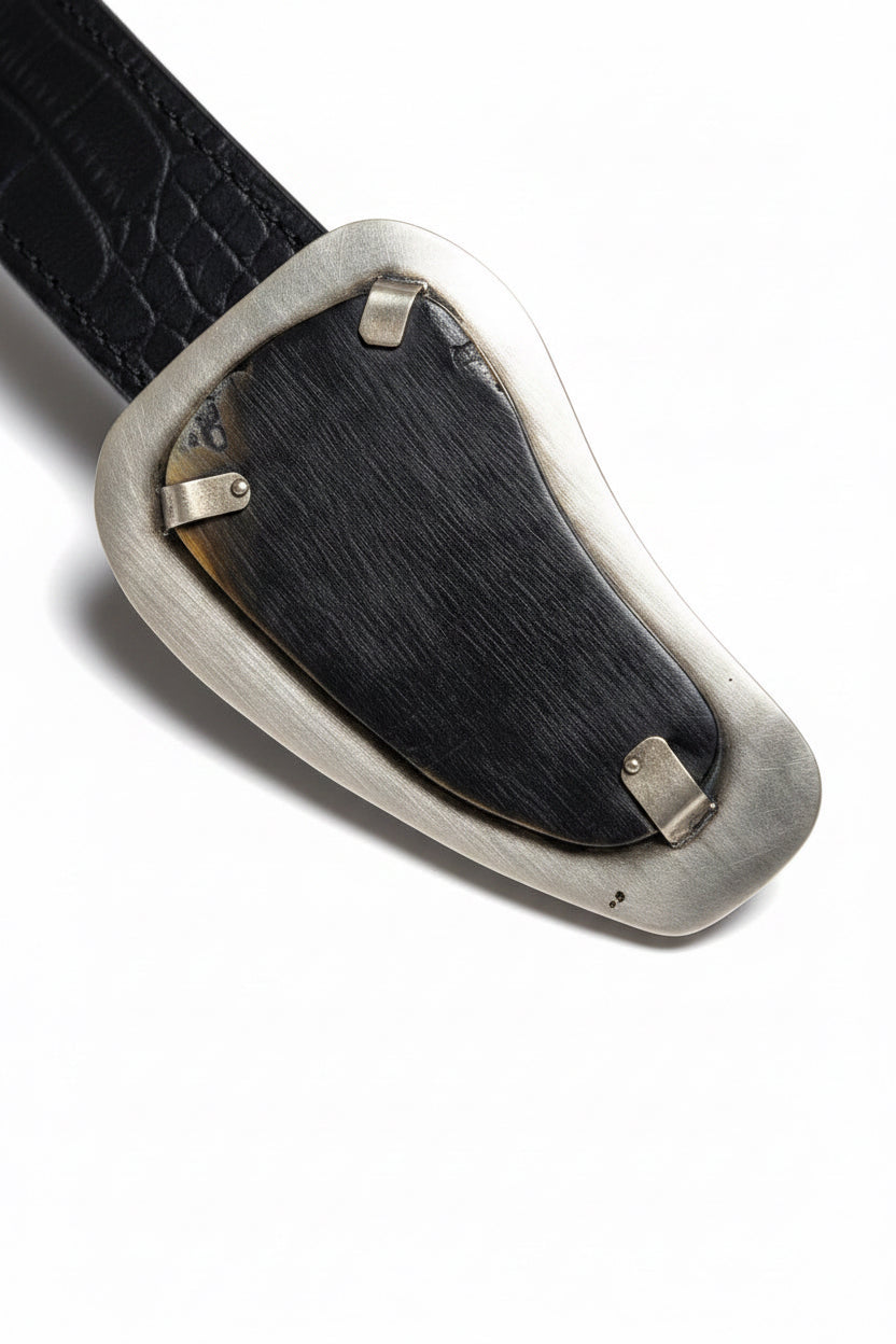 CINTURÓN XL NEGRO CROCO