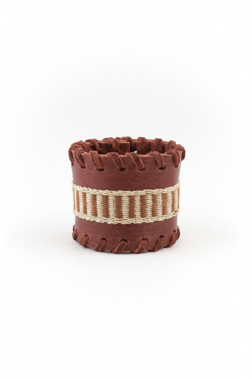 Pulsera Chaguar Cuero Café