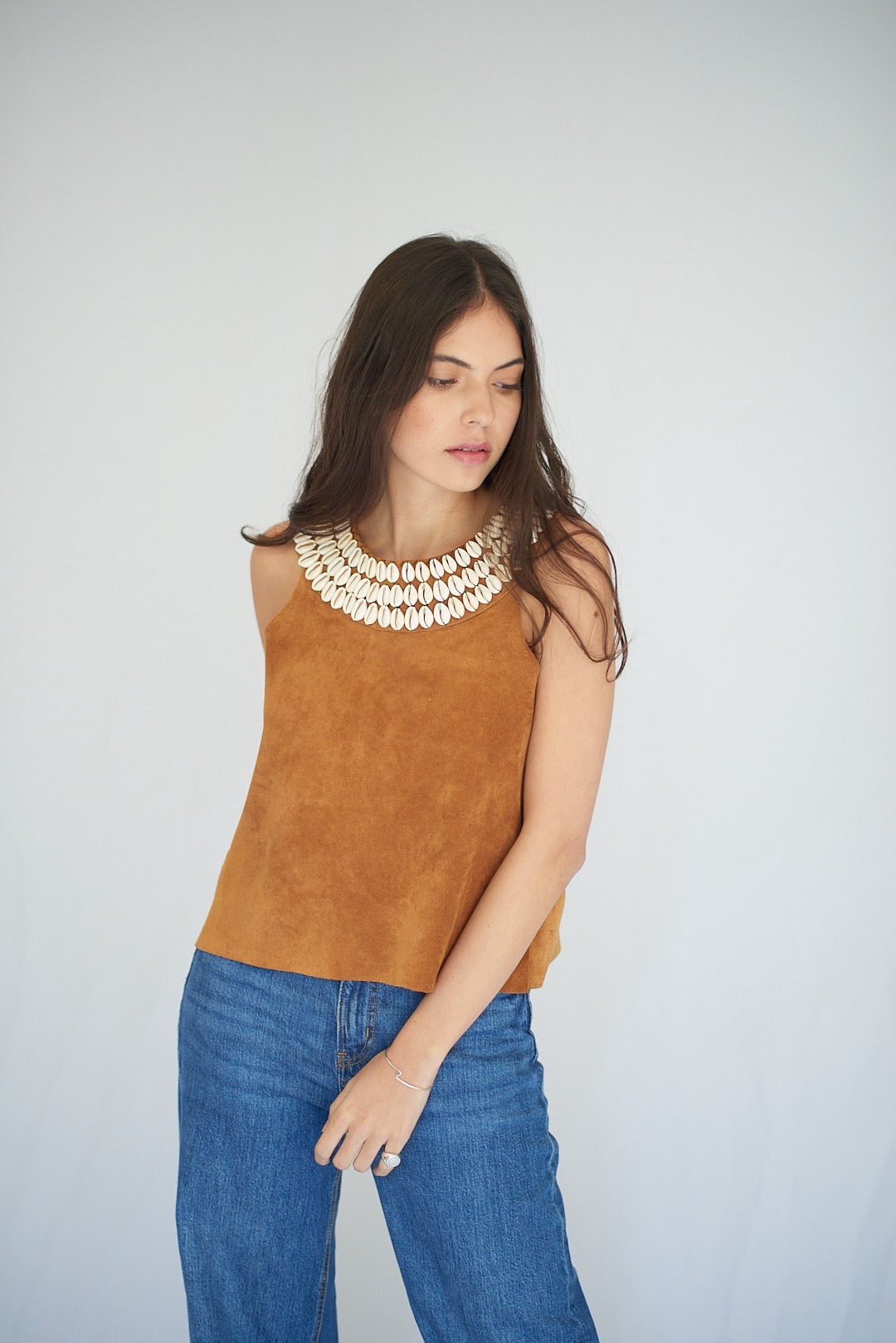 Top Gamuza Caracoles