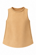 Top Pampa Kids, hecho a mano en cuero, línea BL Kids — Bendito Leather