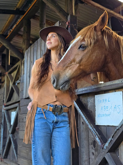 Chaleco Gamuza Flecos