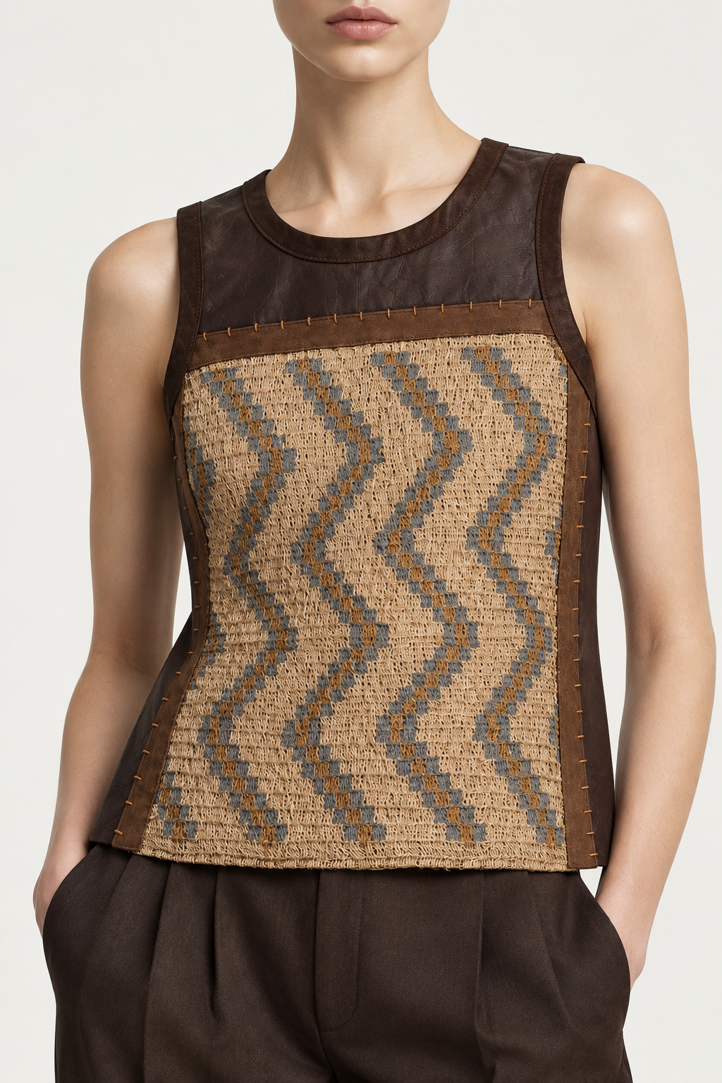 Top Chaguar Monte — Bendito Leather, vista 2