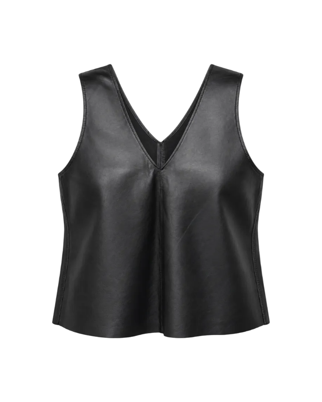 Top Victoria Cuero Negro