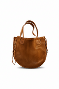 Cartera Criolla Cuero y Pelo Camel, hecha a mano en cuero y pelo natural — Bendito Leather