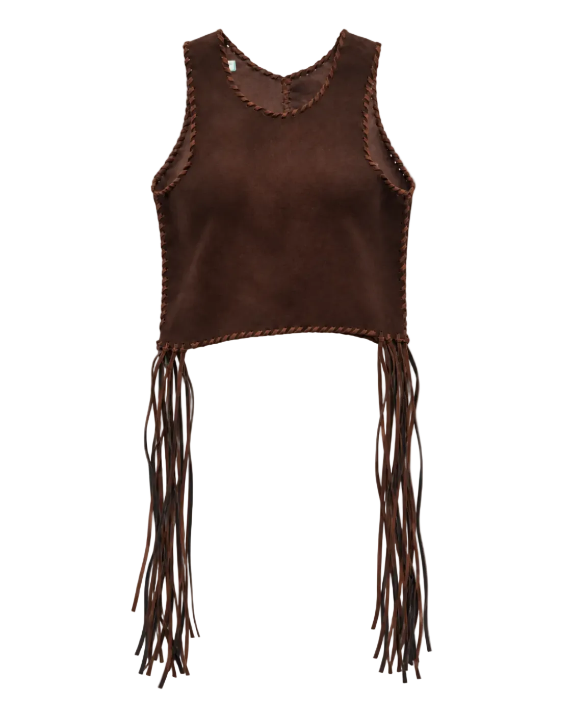 Top Flecos Gamuza Chocolate