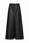 Falda Petra Negra, hecha a mano en cuero — Bendito Leather