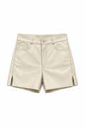 Short Camelia Cuero Crudo, hecho a mano en cuero — Bendito Leather