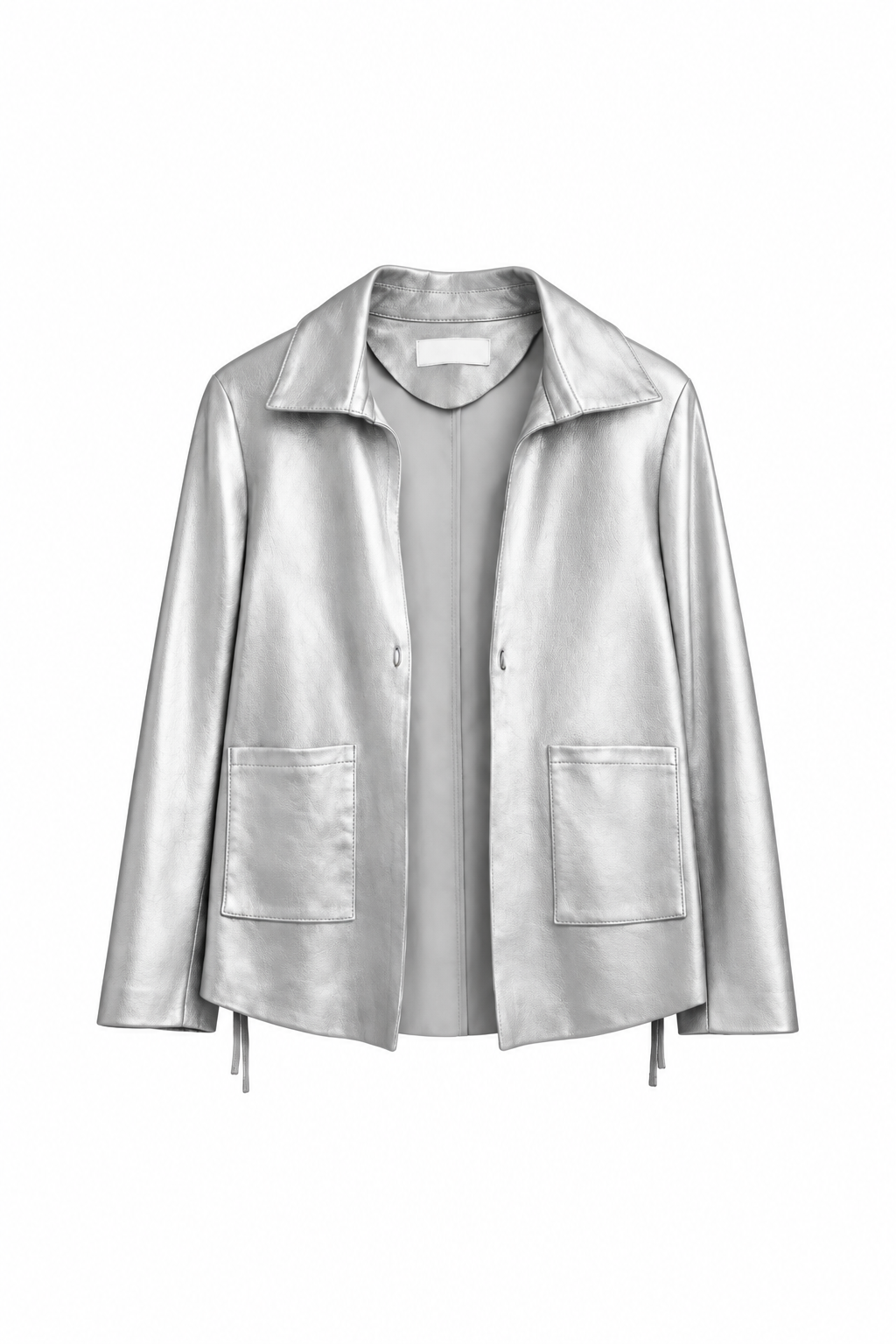 Chaqueta Montana Metalizada, hecha a mano en cuero metalizado — Bendito Leather