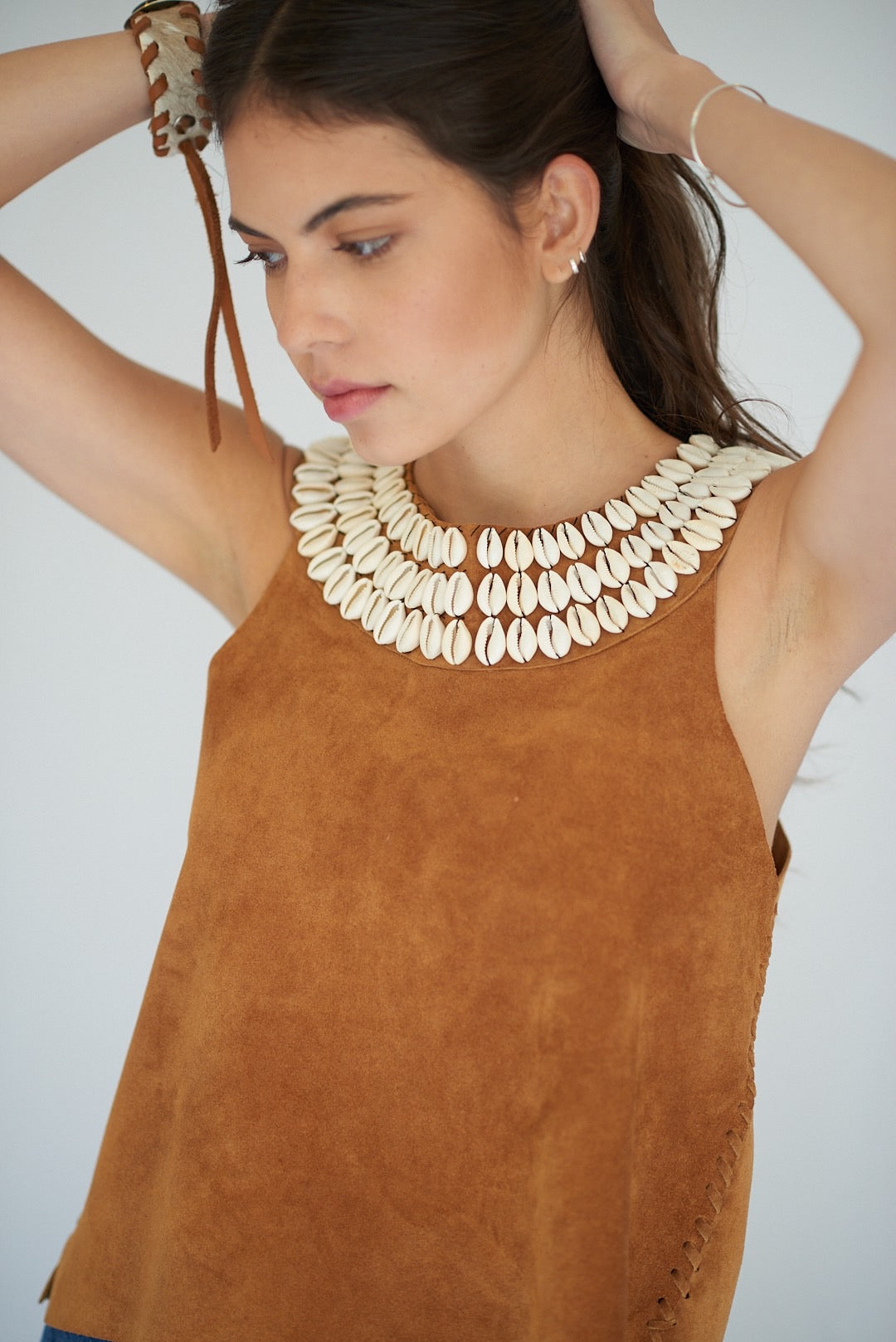 Top Gamuza Caracoles