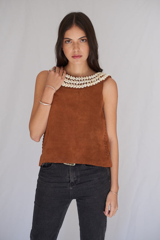 Top Gamuza Caracoles
