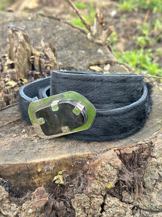 Cinturón Aurora Negro Pelo