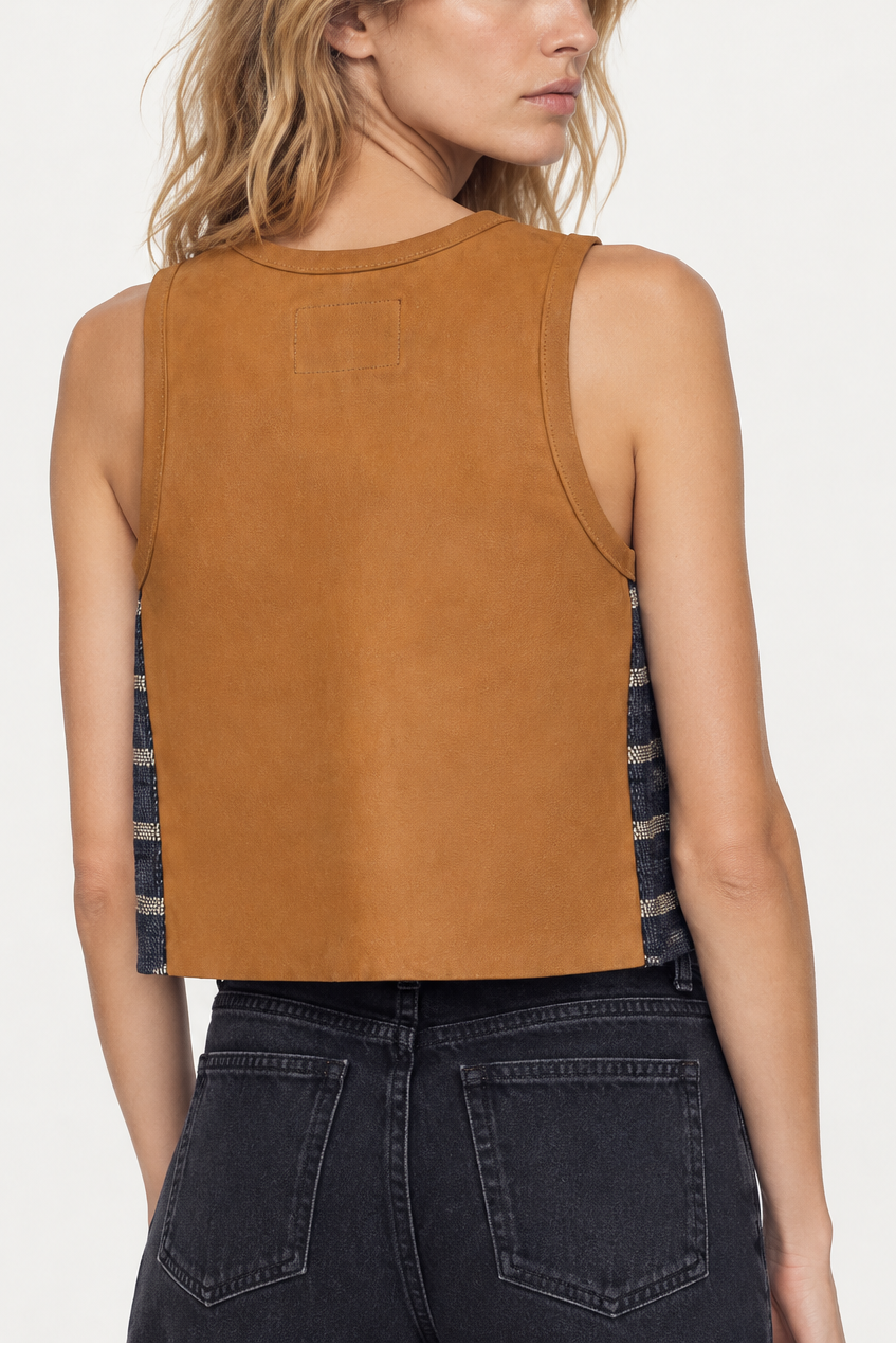Chaleco Chaguar Ceniza — Bendito Leather, vista 3