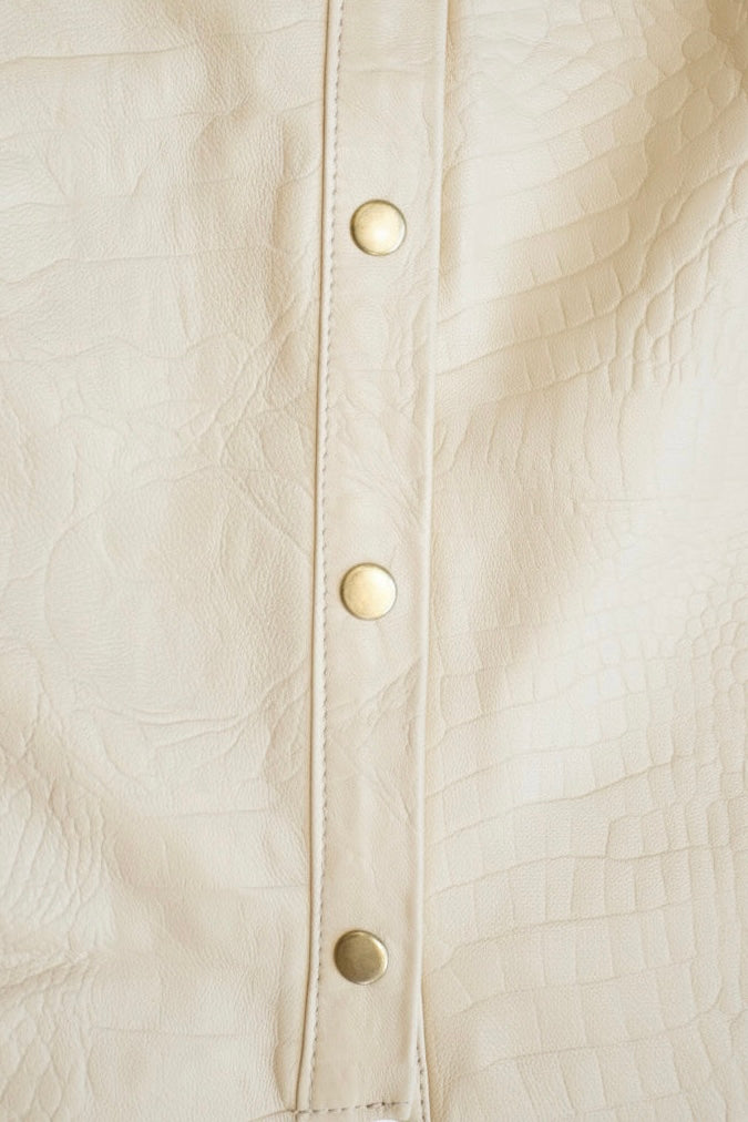 Chaleco Croco Crudo