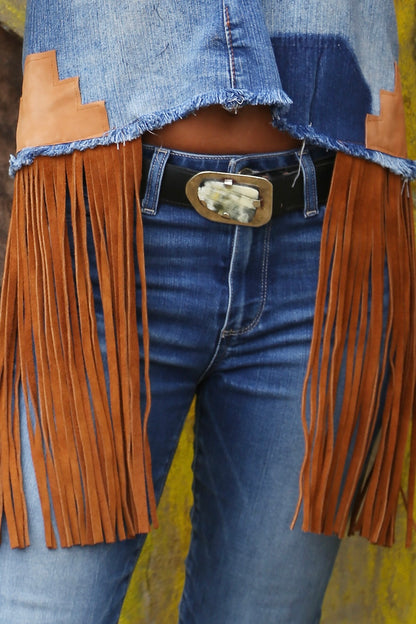 Top Denim Flecos