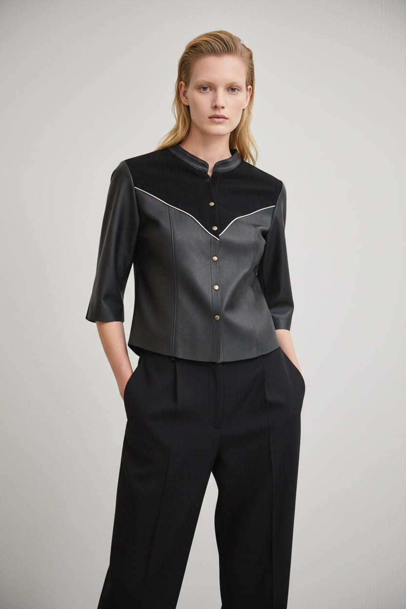 Camisa Tejana Negro