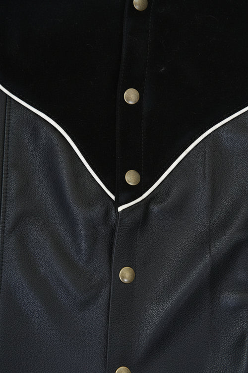 Camisa Tejana Negro — Bendito Leather, vista 3