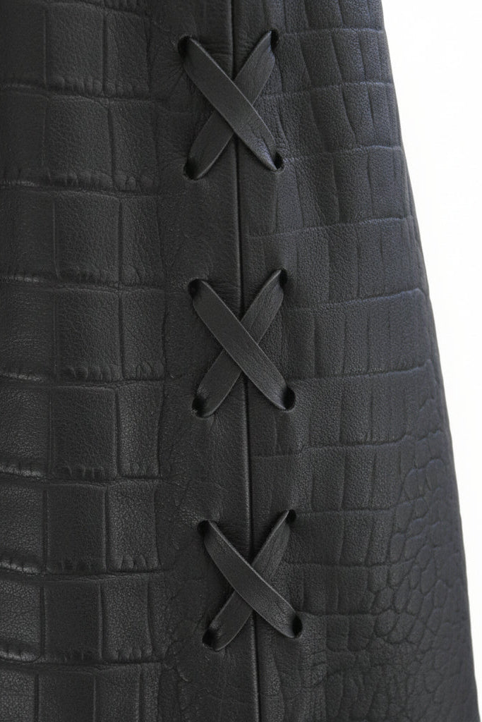 Top Isidro Croco Negro