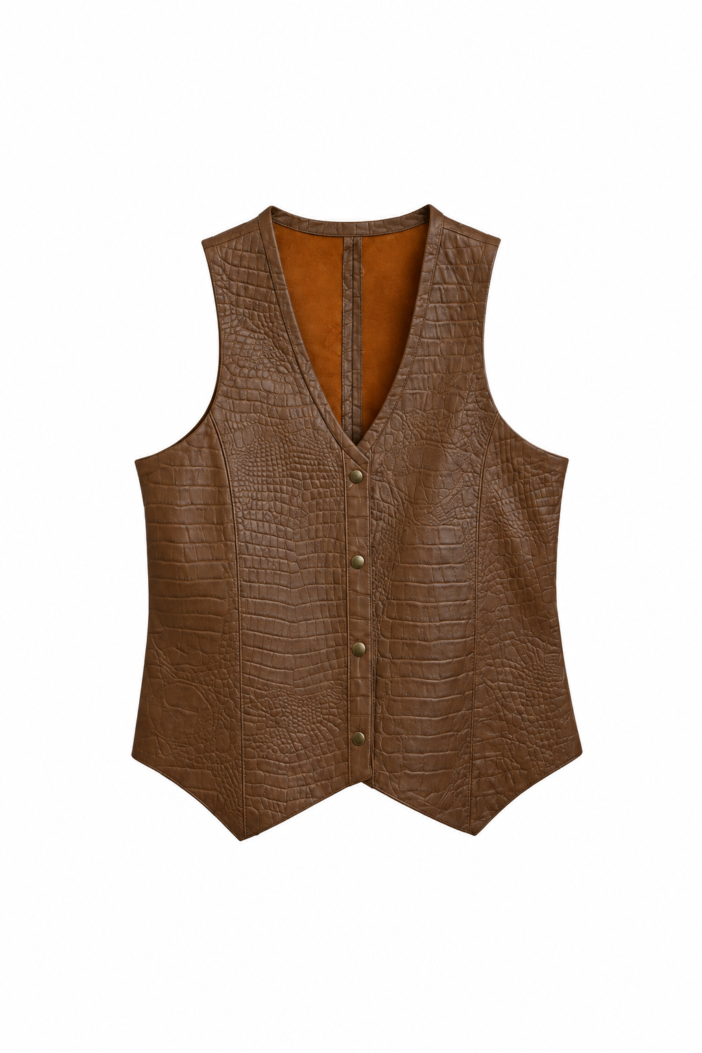 Chaleco Croco Camel