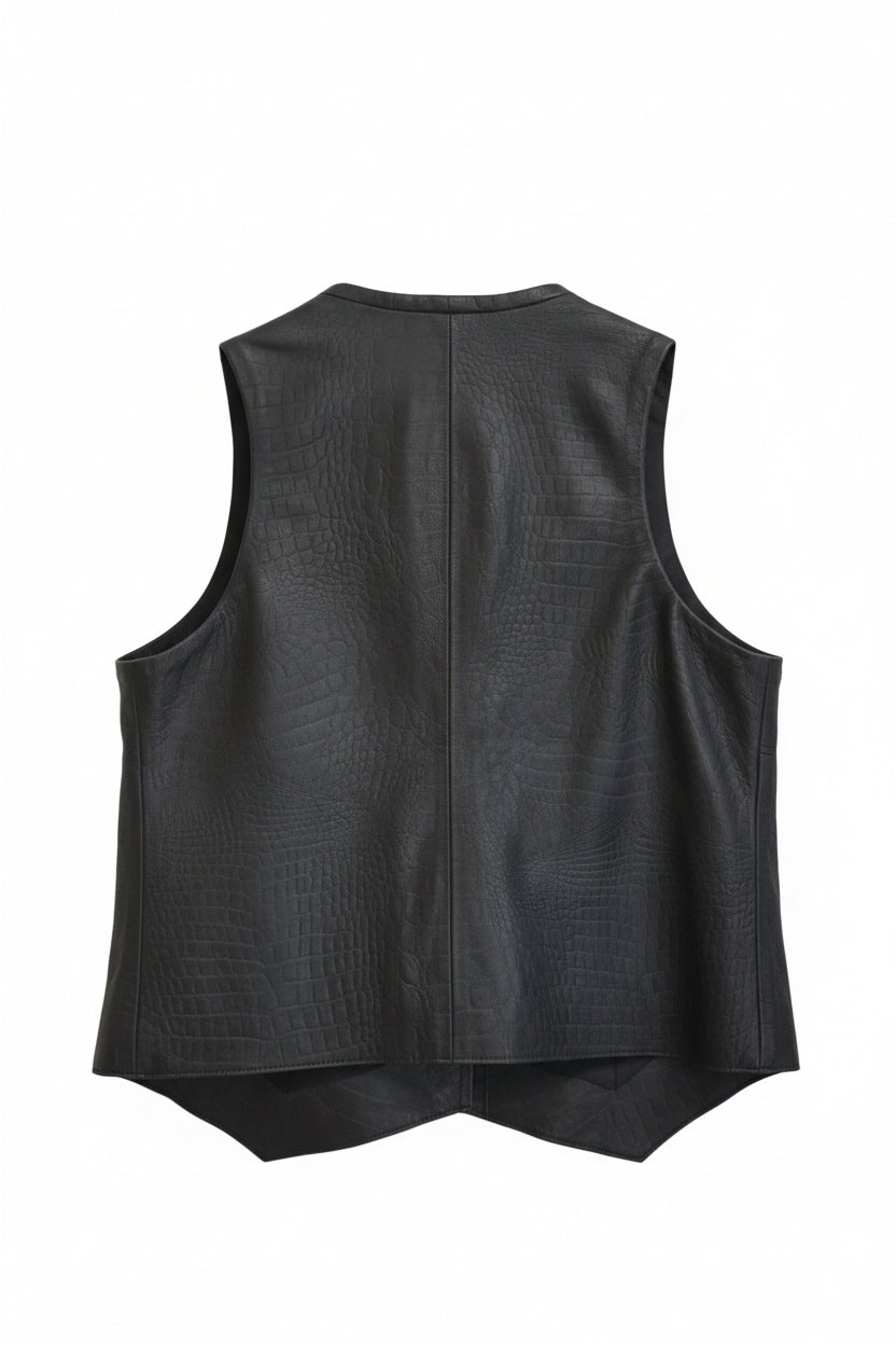 Chaleco Croco Negro