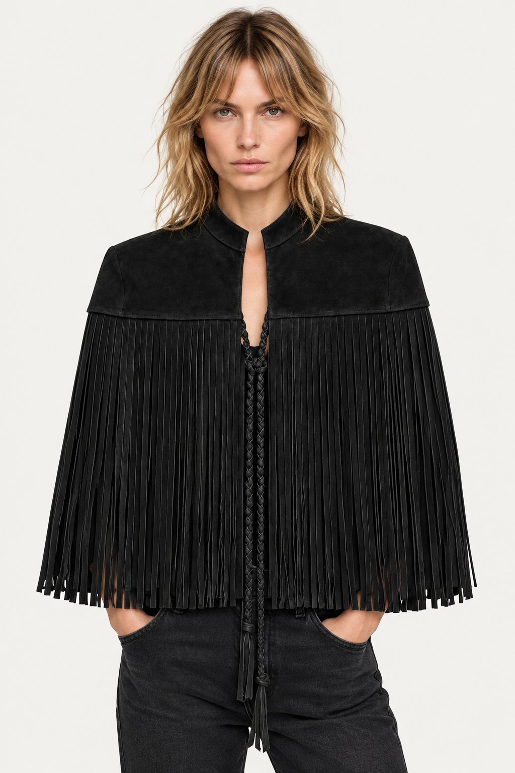 Capa  Flecos Gamuza Negro