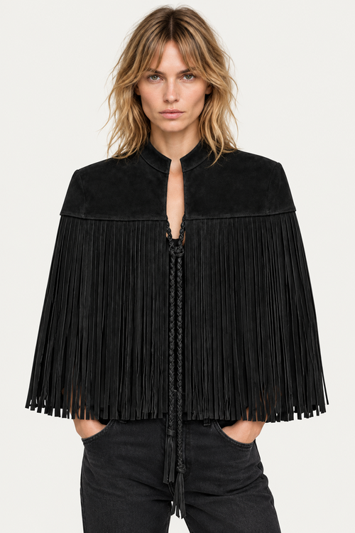 Capa  Flecos Gamuza Negro
