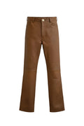 Pantalón Heritage Croco Camel, hecho a mano en cuero croco — Bendito Leather