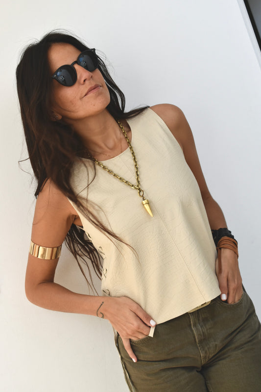 Top Isidro Croco Crudo