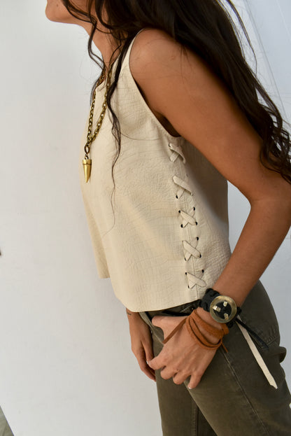 Top Isidro Croco Crudo