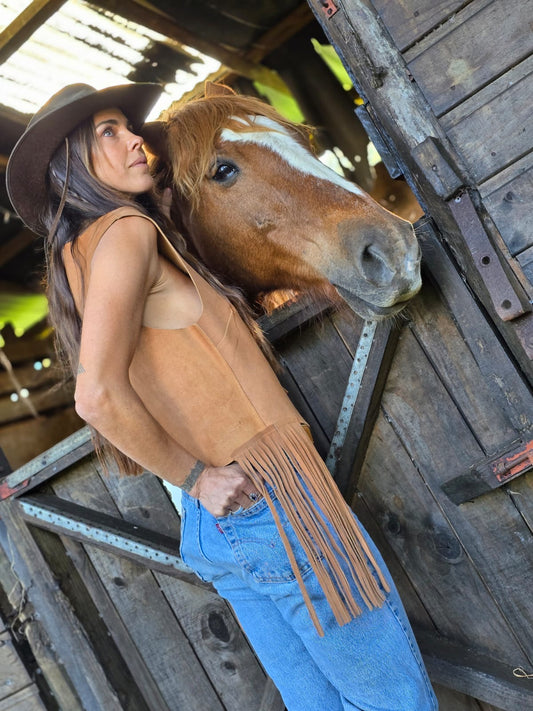 Chaleco Gamuza Flecos