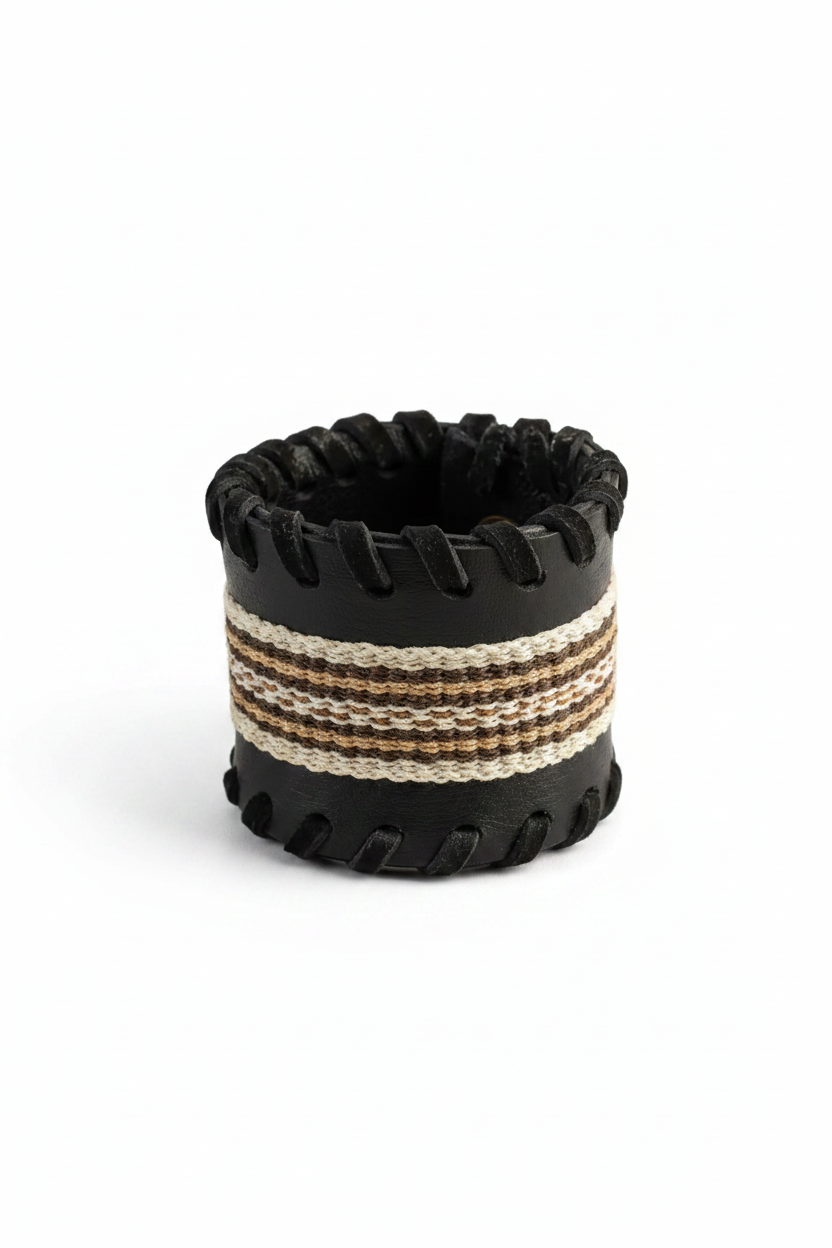 Pulsera Chaguar Cuero Negro