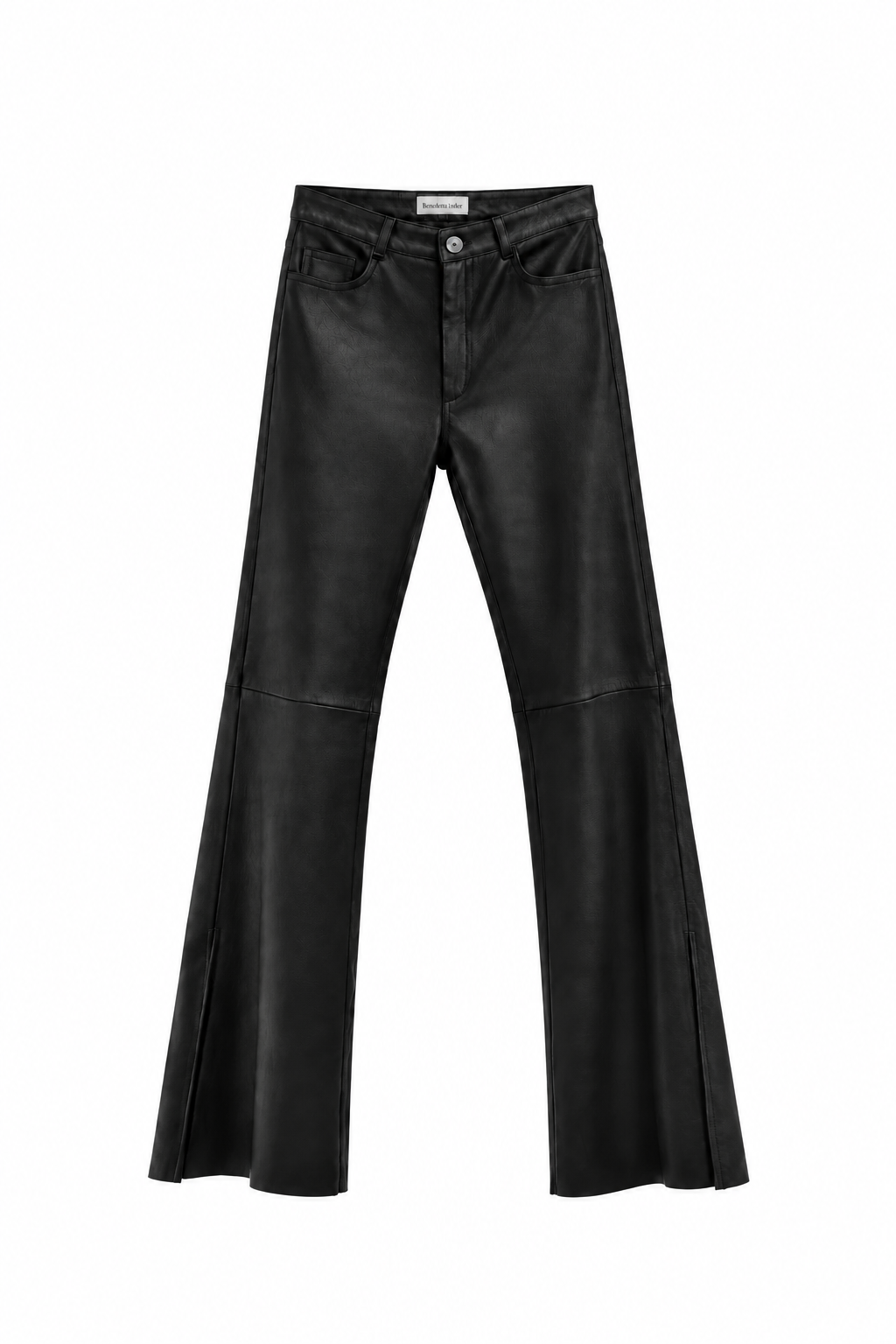 Pantalón Heritage Negro, hecho a mano en cuero — Bendito Leather