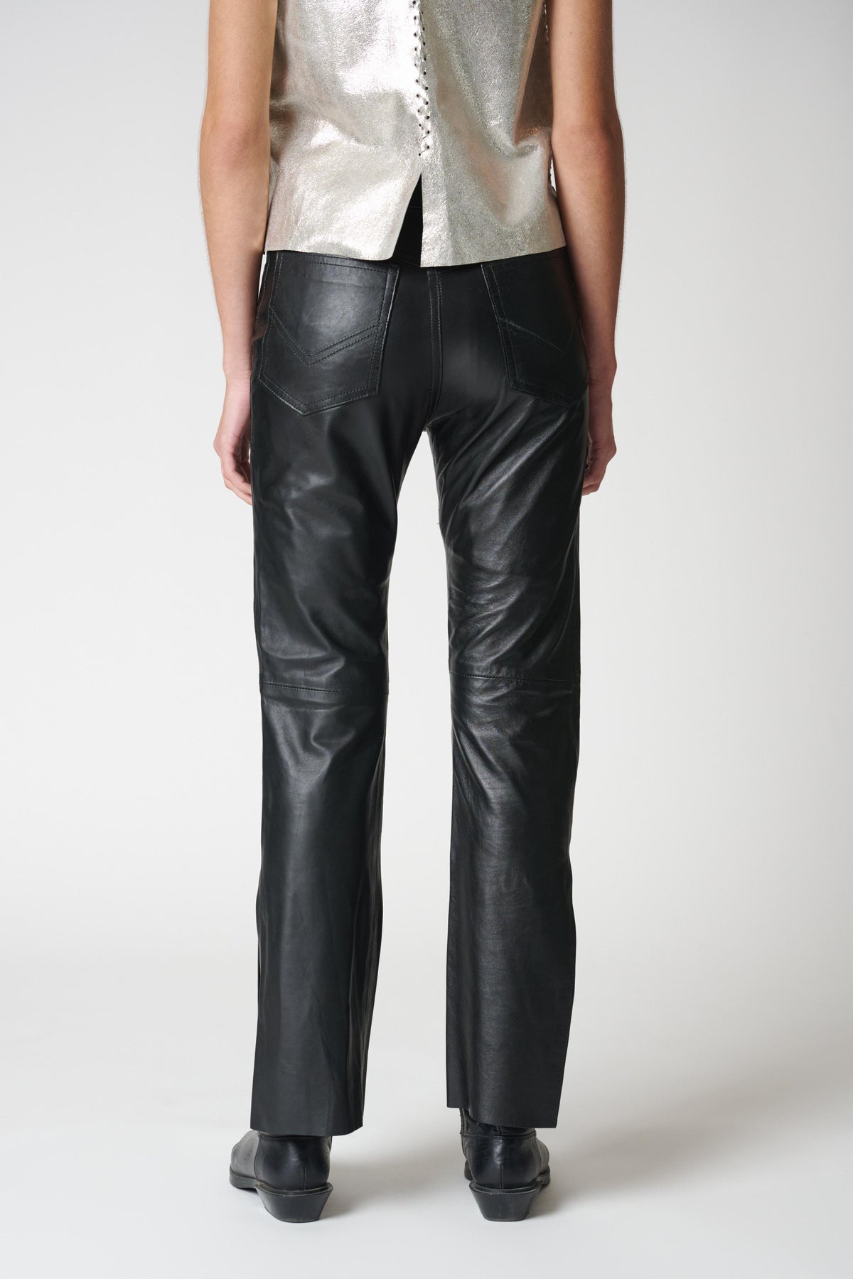 Pantalón Heritage Negro — Bendito Leather, vista 6