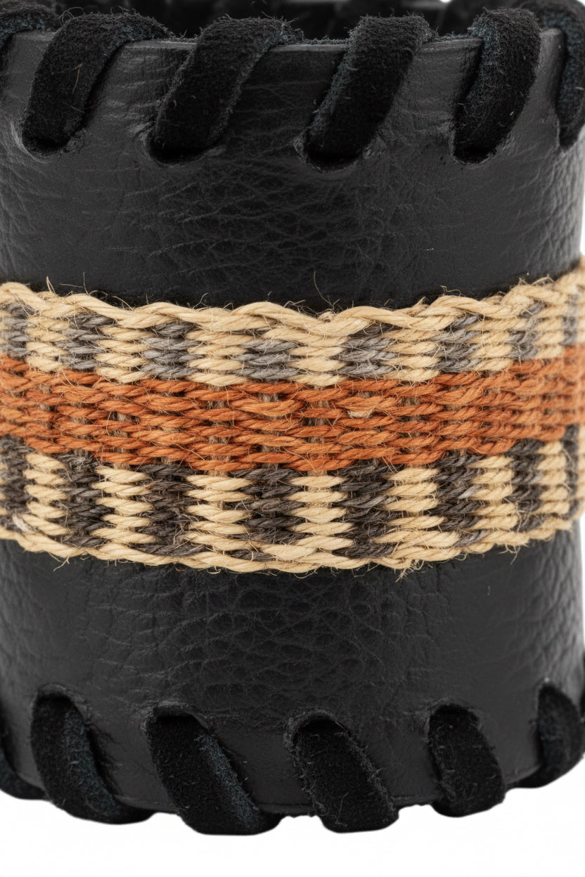 Pulsera Chaguar Cuero Negro