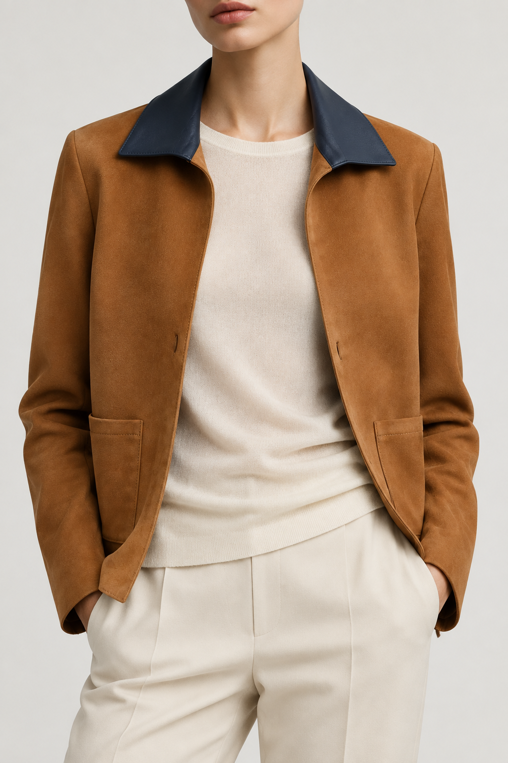 Chaqueta Montana Gamuza Camel
