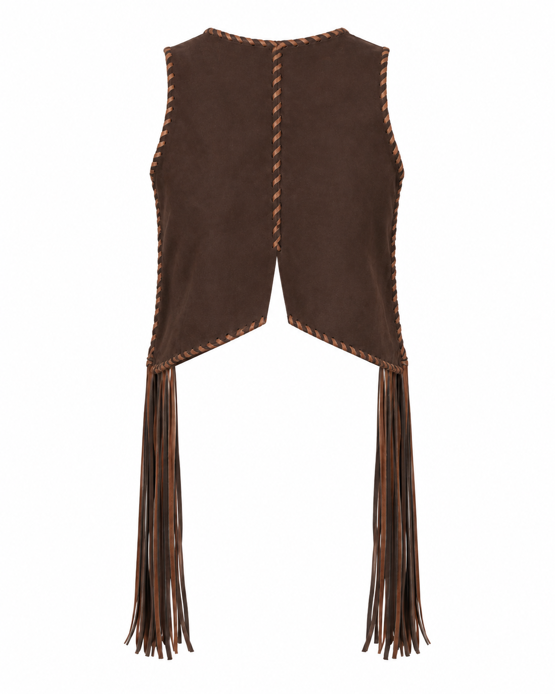 Top Flecos Gamuza Chocolate